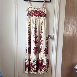 FARM Rio Red Floral Maxi Dress